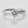 Platinum, 0.76ct Diamond Solitaire Ring