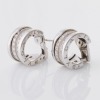 BVLGARI, 18ct White Gold, B.zero1, 0.80ct Diamond Hoop Earrings - 2