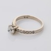 Palladium, 0.69ct / 0.19ct Diamond Solitaire Ring - GIA certified - 2