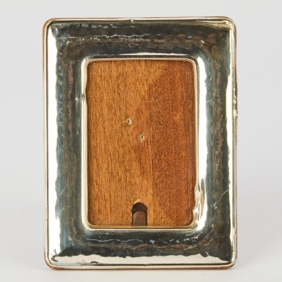 A Sterling Silver and Timber Small Photo Frame