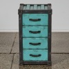A Wood shipping Container Side Drawer