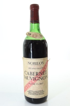 (1) 1974 Nobilo Huapai Valley Cabernet Sauvignon Classic Claret, Auckland (CC)