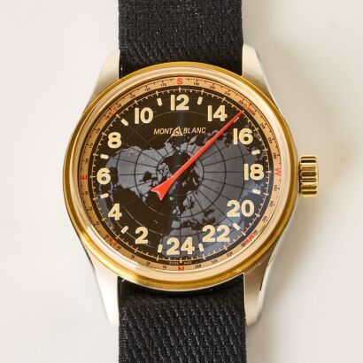 Stainless Steel / Bronze, 42mm Montblanc 1858 Automatic 24Hr Wristwatch, circa 2020's with Box - As new