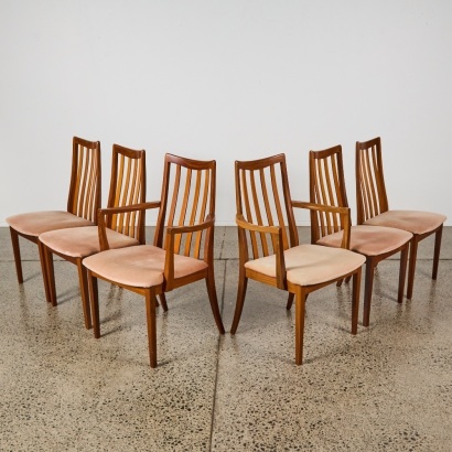 A Set of Six G Plan Dining Chairs