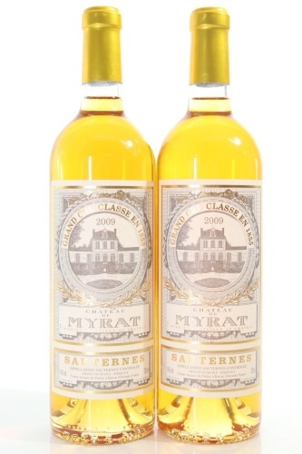 (2) 2009 Chateau de Myrat, Sauternes - Barsac [JR16]
