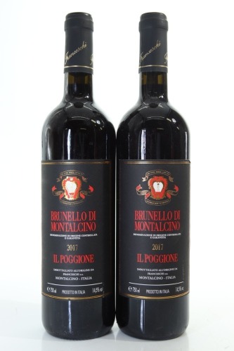 (2) 2017 Il Poggione Brunello di Montalcino DOCG, Tuscany [JR17]