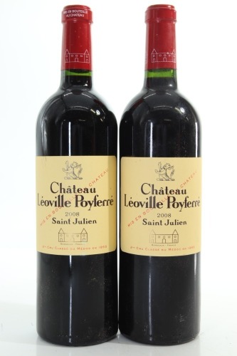 (2) 2008 Chateau Leoville Poyferre, Saint-Julien [JR17]