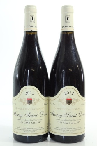 (2) 2012 Domaine Odoul-Coquard Morey-Saint-Denis Les Crais Gillon, Cote de Nuits