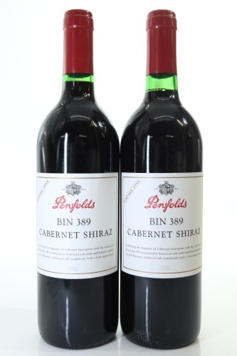 (2) 1998 Penfolds Bin 389 Cabernet - Shiraz, South Australia [JR16]