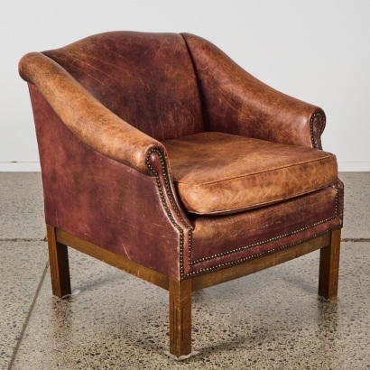 A Leather Club Chair