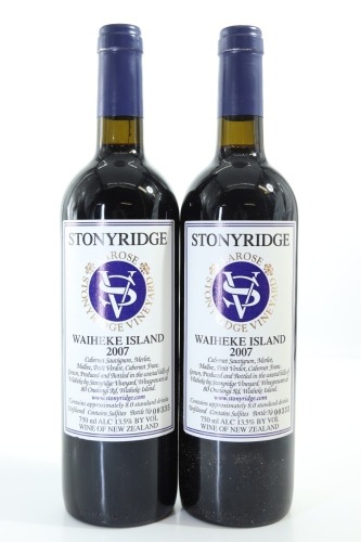 (2) 2007 Stonyridge Vineyard Larose, Waiheke Island