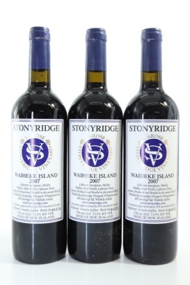 (3) 2007 Stonyridge Vineyard Larose, Waiheke Island
