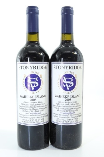 (2) 2008 Stonyridge Vineyard Larose, Waiheke Island