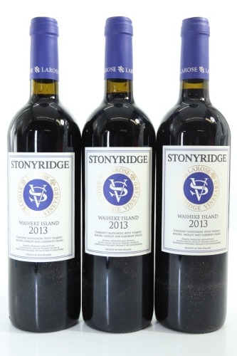 (3) 2013 Stonyridge Vineyard Larose, Waiheke Island