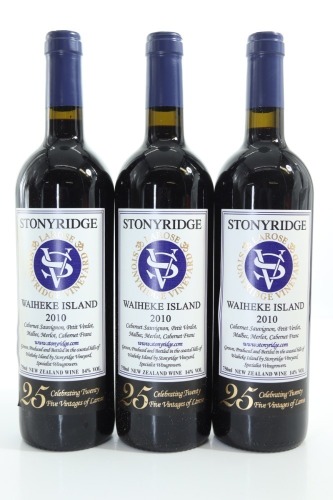 (3) 2010 Stonyridge Vineyard Larose, Waiheke Island