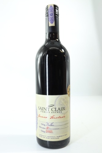 (1) 2021 Saint Clair James Sinclair Malbec, Gimblett Gravels
