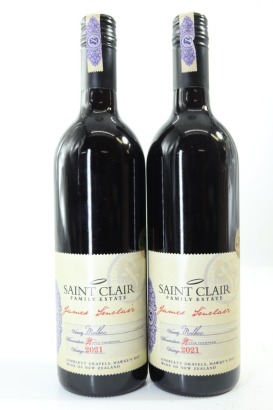 (2) 2021 Saint Clair James Sinclair Malbec, Gimblett Gravels