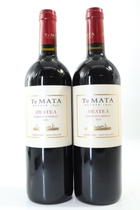 (2) 2021 Te Mata Estate 'Awatea' Cabernets - Merlot, Hawke's Bay