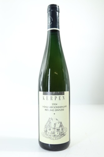 (1) 2004 Weingut Kerpen Wehlener Sonnenuhr Riesling Spatlese, Mosel