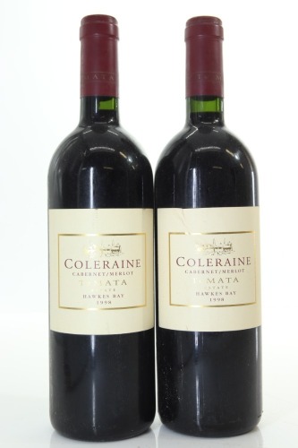 (2) 1998 Te Mata Estate Coleraine, Hawke's Bay