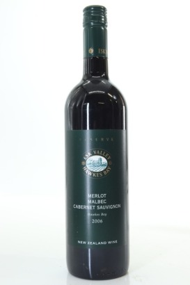 (1) 2006 Esk Valley Winemakers Reserve Merlot - Malbec - Cabernet, Gimblett Gravels