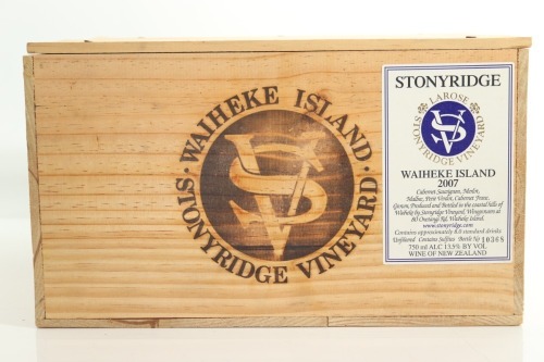 (6) 2007 Stonyridge Vineyard Larose, Waiheke Island (OWC)