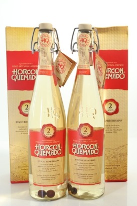 (2) Horcon Quemado Pisco Reservado 2 Years, Chile, 645ml, 40% ABV (GB)