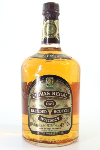 (1) Chivas Regal 12 Year Old Blended Scotch Whisky, 1140ml, 43% ABV, Circa. 1980's