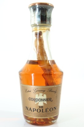 (1) Cordonnier X.O. Napoleon Extra Ginseng Brandy, France, Circa. 1980's-90's (Korean Ginseng around 6 Year Old Root)