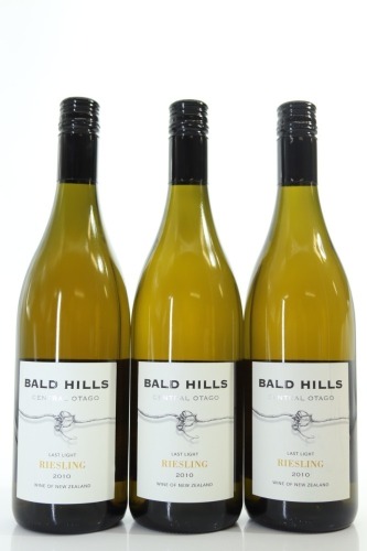 (3) 2010 Bald Hills Last Light Riesling, Bannockburn
