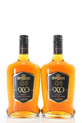 (2) Stock 84 X.O. 8 Year Old Brandy, Italy