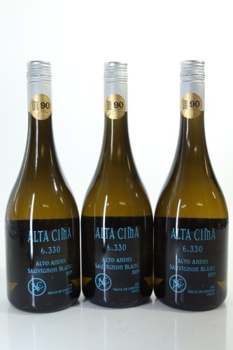 (3) 2019 Alta Cima 6.330 Sauvignon Blanc, Lontue Valley