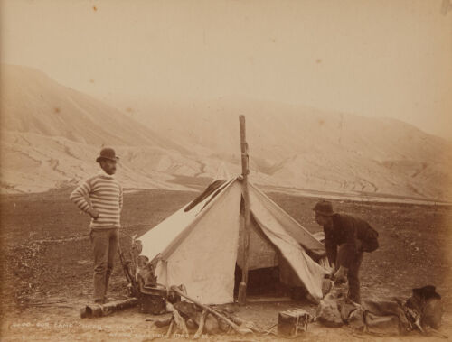 BURTON BROTHERS Our Camp Near Te Ariki. After Eruption June 10 1886