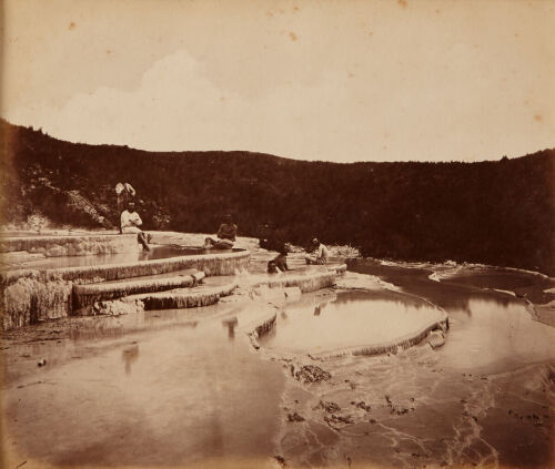 ARTIST UNKNOWN Pink Terraces with Bathers