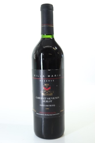 (1) 1991 Villa Maria Reserve Cabernet Sauvignon - Merlot, Gimblett Gravels