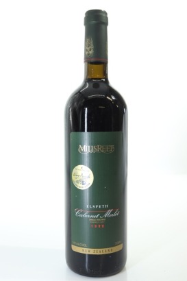 (1) 1998 Mills Reef Elspeth Cabernet Sauvignon - Merlot, Gimblett Gravels