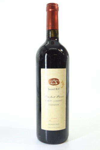 (1) 1996 Sacred Hill Basket Press Reserve Merlot - Cabernet Sauvignon, Hawke's Bay