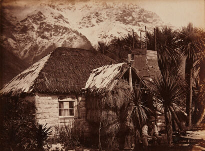 PHOTOGRAPHER UNKNOWN Hut Lake Wakatipu