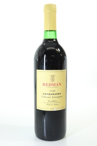 (1) 1998 Redman Cabernet Sauvignon, Coonawarra
