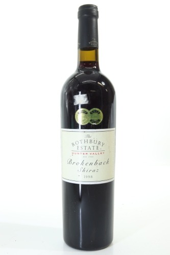 (1) 1998 Rothbury Estate Brokenback Shiraz, Hunter Valley