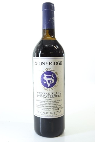 (1) 1997 Stonyridge Vineyard Larose, Waiheke Island