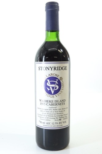 (1) 1995 Stonyridge Vineyard Larose, Waiheke Island