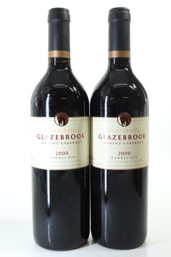 (2) 2000 Ngatarawa Glazebrook Merlot - Cabernet Sauvignon, Hawke's Bay