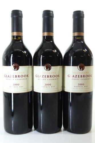 (3) 2000 Ngatarawa Glazebrook Merlot - Cabernet Sauvignon, Hawke's Bay