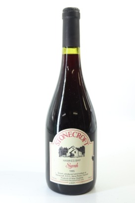 (1) 1995 Stonecroft Syrah, Gimblett Gravels