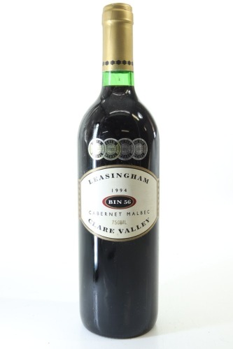 (1) 1994 Leasingham Bin 56 Cabernet Sauvignon - Malbec, Clare Valley