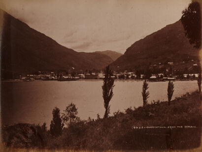 BURTON BROTHERS Queenstown from the Domain