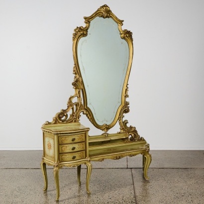 A Rococo Style Dressing table with Large Mirror