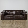 A Supple Espresso Leather Cavendish Sofa - 2