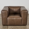 A Full-Grain Leather Mayfair Armchair